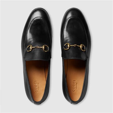 gucci jordaan leather loafer women's.